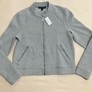 Banana Republic Light Gray Bomber Jacket
